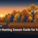 Fostoria News Ohio deer hunting season guide in Seneca County sunset illustration.